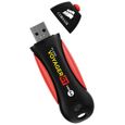 Clé USB - CORSAIR - Voyager GT - 128 Go - USB 3.0 - Casquette - Noir/Rouge-3