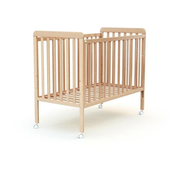 At4 Lit Bebe Coulissant 60x1 Confort Hetre Verni Cdiscount Puericulture Eveil Bebe