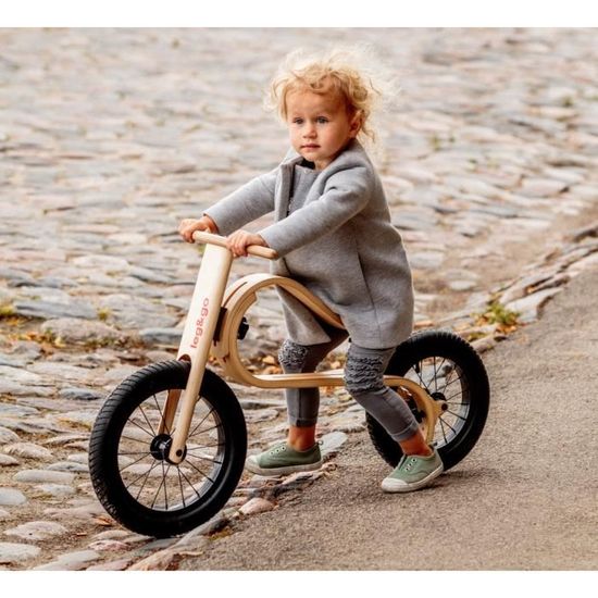 Draisienne en bois enfant évolutive 3en1 + Vélo évolutif en bois