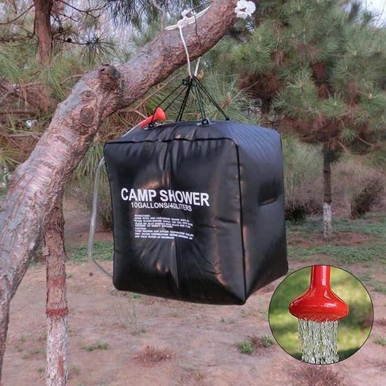 avec Tuyau Amovible et Interrupteur Marche/arrêt Sac de Douche Solaire de Douche de Camping 10 gallons / 40L Douche de Jardin Solaire Portable pour Nager en Plein air Voyage randonnée avec Tuyau Amovible et Interrupteur Marche/arrêt Sac de Douche Solaire de Douche de Camping 10 gallons / 40L Douche de Jardin Solaire Portable pour Nager en Plein air Voyage randonnée