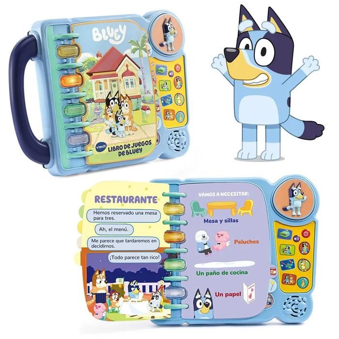 VTech – Bluey – Mon Livre-Jeu Interactif, Livre Éducatif Enfant, Jo