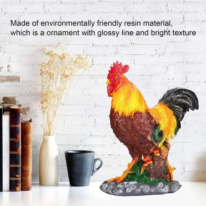 Déco Poulet En Résine Réaliste - Statue Poule Assise Ou Couchée - Style Campagne Pour Jardin, Intérieur, Cadeau