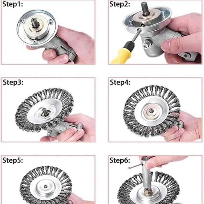 MCHNIC Tête De Coupe Filetage à Droite M8 X 1,25 Pour Débroussailleuse