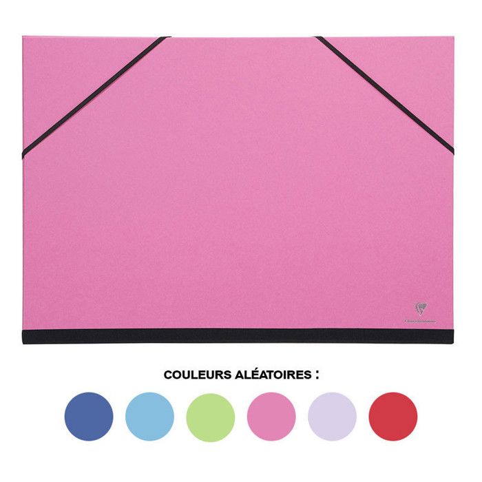 Clairefontaine 33400C - Un carton à dessin Annonay fermeture 3 cordons 75x105 cm, Vert : C Rhodia