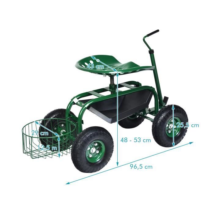 Chariot A Roulette Chariot De Jardin Pliable à 4 Roues, Chariot De Transport D'outils Pour Chariot Pliant Chariot A Roulette Chariot De Jardin Pliable à 4 Roues, Chariot De Transport D'outils Pour Chariot Pliant