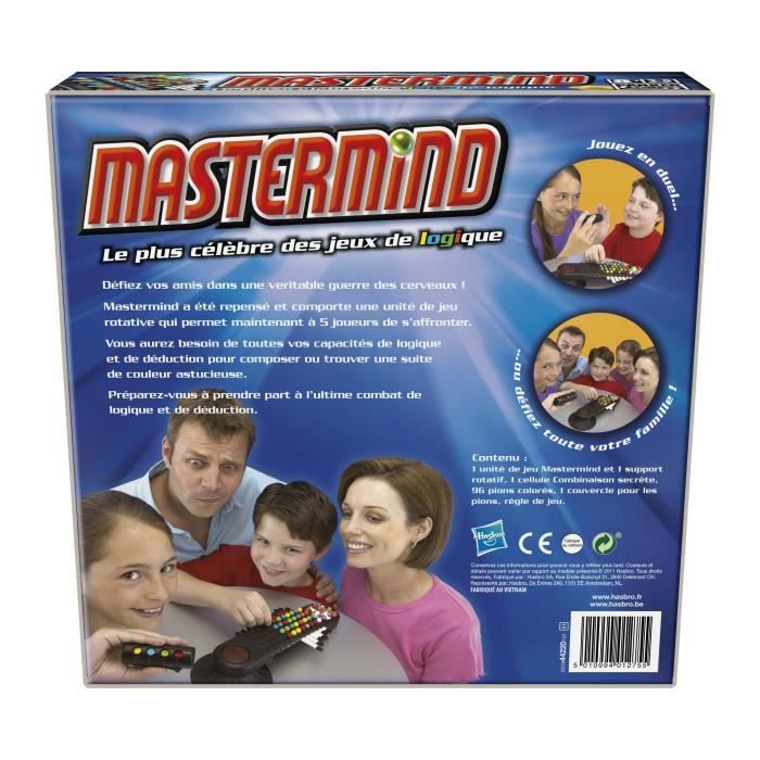 Mastermind - Hasbro Gaming - Jeu de societe - Jeu de plateau de type  strategie - Version francaise - Cdiscount Jeux - Jouets