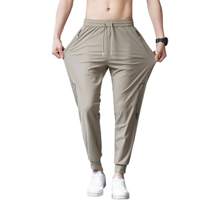 Pantalon Homme Grande Taille Séchage Rapide INSFITY Coupe Droite Noir