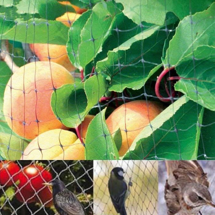 Filet Protection Jardin 4X10m - Filet Cloture pour Légumes Fruits