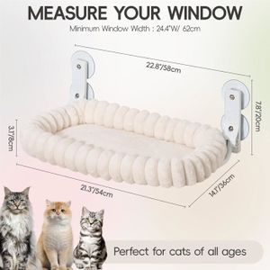 Lit Hamac pour Chat en Bois "Boho" 53cm Naturel