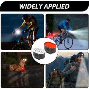 Feu Arrière LED Ultra Lumineux Pour Vélo – Rechargeable USB, 6 Modes, 120 Lumens, IPX6 étanche, 600 MAh, Pour Casque Et Tige De Selle
