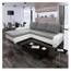Canape Alcamo Angle Gauche Convertible Gris Blanc Achat