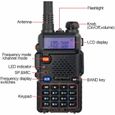 Baofeng uv 5r talkie walkie fm radio vhf uhf