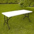 Table pliante d'appoint - Portable pour camping - 180 cm-0