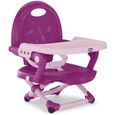 Réhausseur de chaise Chicco Pocket Snack - Violetta - Pour bébé de 6 mois à 3 ans - Portable et réglable-0