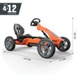 Kart à pédales Rally NRG Orange - BERG - Pour Enfant - 4 ans et plus - Pneus à chambre à air-0