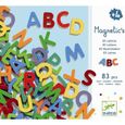 Lettres en bois magnétiques - DJECO - 83 Lettres Magnétiques - Multicolore - Intérieur - Mixte-0