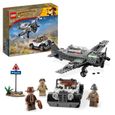 LEGO® Indiana Jones 77012 La Poursuite en Avion de Combat, Jouet avec Maquette Avion et Voiture-0