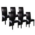 Chaise cuir noir