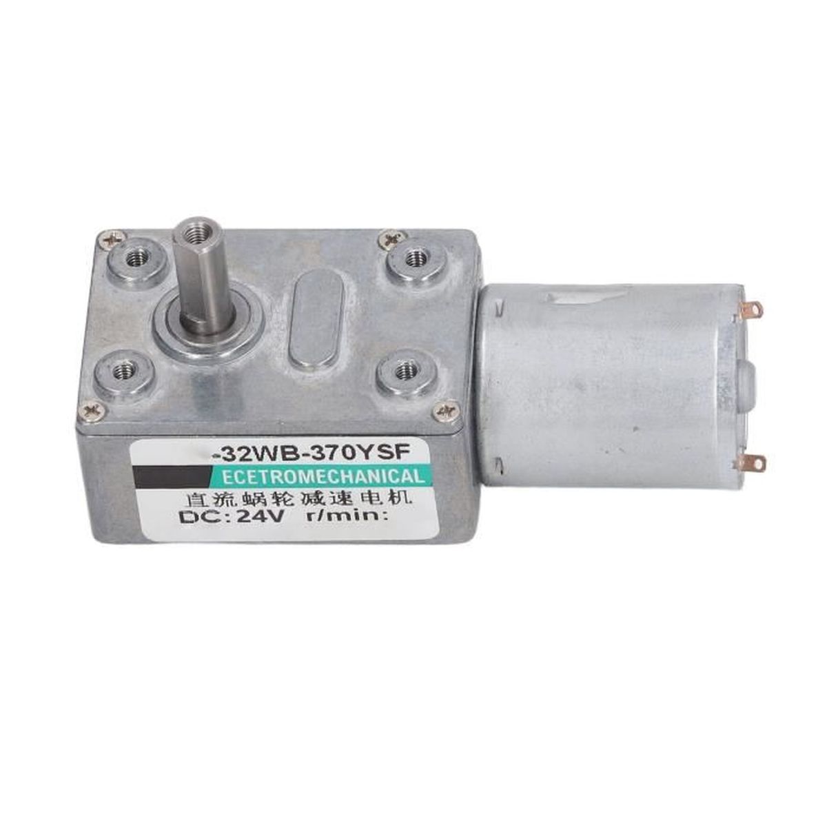 Motoréducteur DC MSW – 24V – 0,22 Nm – 103 Tr/min – Axe 6 Mm