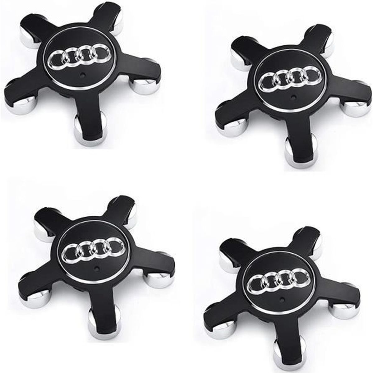 lot de 4 pièces x 60 mm par Goodealshop Logos/Cache-moyeux/Capuchons de roue pour Audi lot de 4 pièces x 60 mm par Goodealshop Logos/Cache-moyeux/Capuchons de roue pour Audi