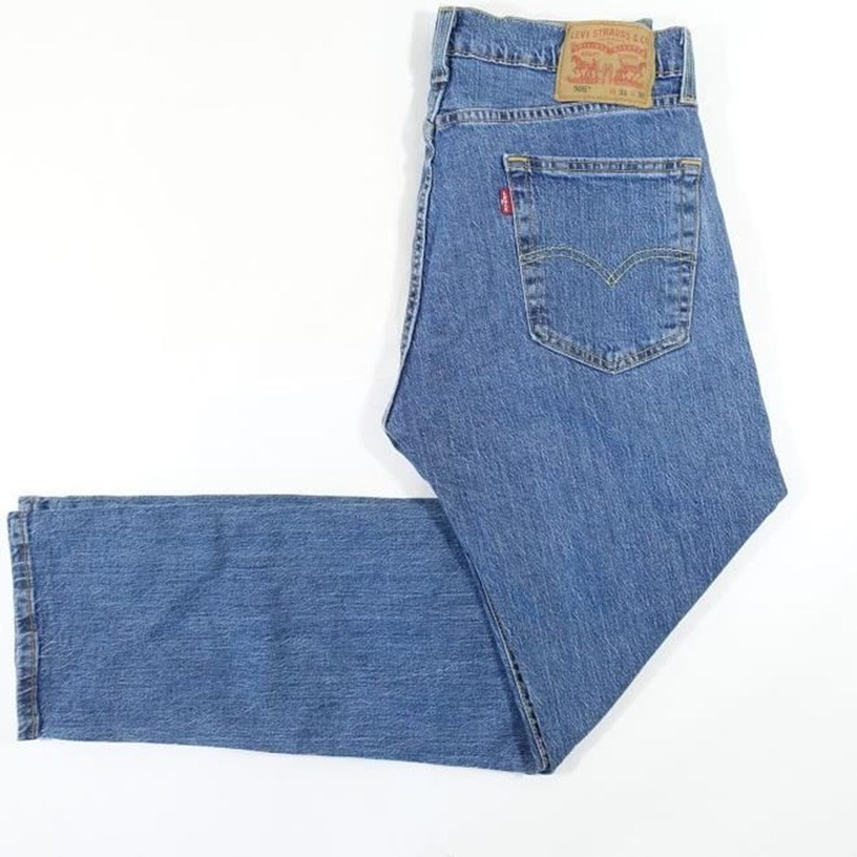 Levi's 505 Regular Jeans Medium Wash Homme BLUE - Cdiscount Prêt-à-Porter