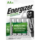 Piles Rechargeables Energizer Power Plus AA/LR6 2000 mAh, pack de 4