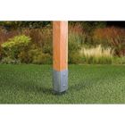 Ancrage de poteau de clôture - GAH ALBERTS - 71x71x750mm - Acier galvanisé - Pour poteaux carrés en bois