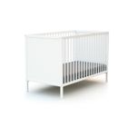 WEBABY - Lit bébé en bois 60x120 cm ALBA Blanc - Taille unique