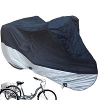 Housse pour tricycle, vélos et motos, étanche et résistante aux UV (noir, 190,5 x 76,2 x 111,8 cm)