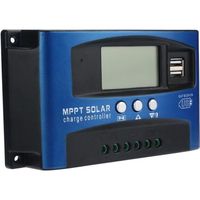 Contrôleur de charge pour panneaux solaires, 12V / 24V MPPT AF, suivi de contrôleur de charge de régulateur de panneau solaire(100A)