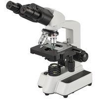 Microscope BRESSER Researcher Bino avec caméra et préparations fixées