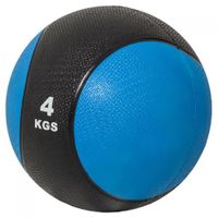 Médecine ball de 4 KG - GORILLA SPORTS - bleu/noir - fitness fonctionnel