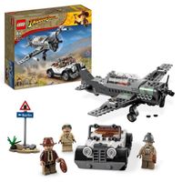 LEGO® Indiana Jones 77012 La Poursuite en Avion de Combat, Jouet avec Maquette Avion et Voiture
