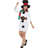 Déguisement bonhomme de neige femme - FUNIDELIA - Taille L - Halloween, carnaval et fêtes
