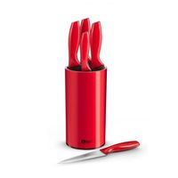 Pop Rouge - Bloc 5 couteaux de cuisine