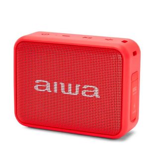 ENCEINTE NOMADE Enceinte Bluetooth Aiwa BS-200RD rouge TWS radio F