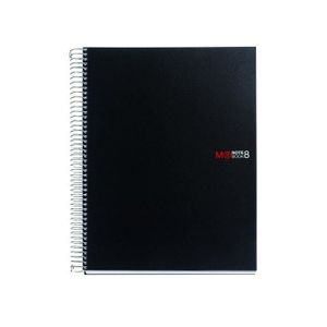 A4 80 Feuilles Format Portrait Cahier Pour Dessin Et Croquis 140g Noir A Spirale Bazis Az