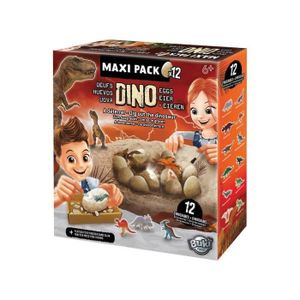 NATURE - ANIMAUX Coffret Dino Egg Maxi Pack Buki - 12 Dinosaures - 