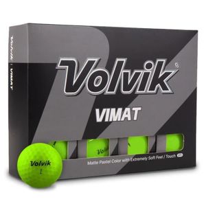 BALLE DE GOLF Boite de 12 Balles de Golf Volvik Vimat Soft Verte