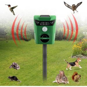 5 fréquences réglables les serpents répulsif pour animaux IP44 utilisé pour chasser les souris IMICHI Répulsif solaire à ultrasons pour le jardin les chats et les chiens. 