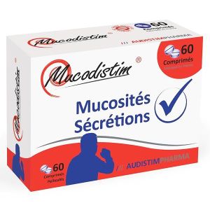COMPLEMENTS ALIMENTAIRES - DETENTE Audistim Pharma Mucodistim Mucosités Sécrétions 60