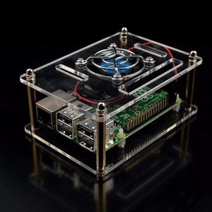 Boitier Coque Transparent Acrylique Raspberry Pi 3 Modèle B PI 3//2 Plus