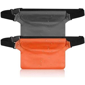 BIDON - SAC ÉTANCHE 2 Pack Sac étanche Etui Pochette Imperméable avec Sangle Réglable, Protéger Téléphone/Argent/Carte/Clé, Idéal pour Natation, Rafting