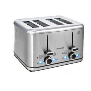 Grille Pain 4 Tranches Rouge 1500 W Tsf02rdeu Smeg Mathon Fr