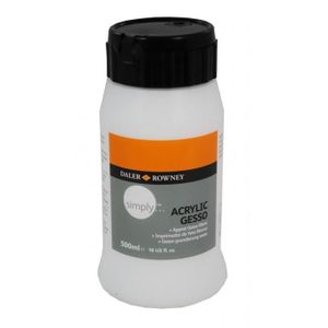APPRET - GESSO SIMPLY Couleur Acrylique Gesso Primer Blanc 500 ml