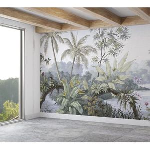 PAPIER PEINT Papier Peint Panoramique Jungle Soie, 350 x 250 cm