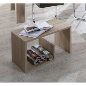 TABLE BASSE Table basse - Décor chêne - L59 x H38 x P36 cm - F