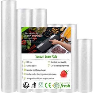 Sac Sous Vide Alimentaire:Rouleau Sous Vide Alimentaire Sans BPA Pour Machine Sous Vide, Film