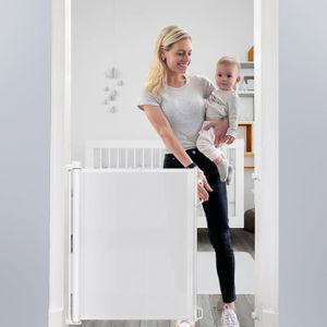 Dioxide Barrière de Sécurité Rétractable pour Bébé, 0-150 cm Barriere  Retractable Enfant, Barrière Sécurité Enfant Adaptée aux Escaliers,  Couloirs, Intérieur et Extérieur (Gris) : : Bébé et Puériculture