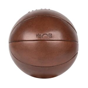 BALLON DE BASKET-BALL Ballon de basketball Rebond Vintage - Marron - Taille 7 - Cuir naturel - FAIRTRADE